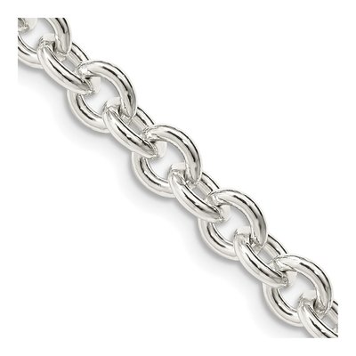 Sterling Silver 6.1mm Cable Chain