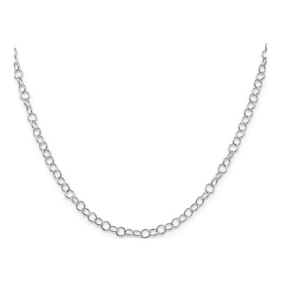 Sterling Silver 3.5mm Fancy Cable Chain – view 2
