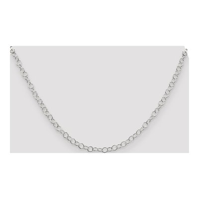 Sterling Silver 3.5mm Fancy Cable Chain – view 4
