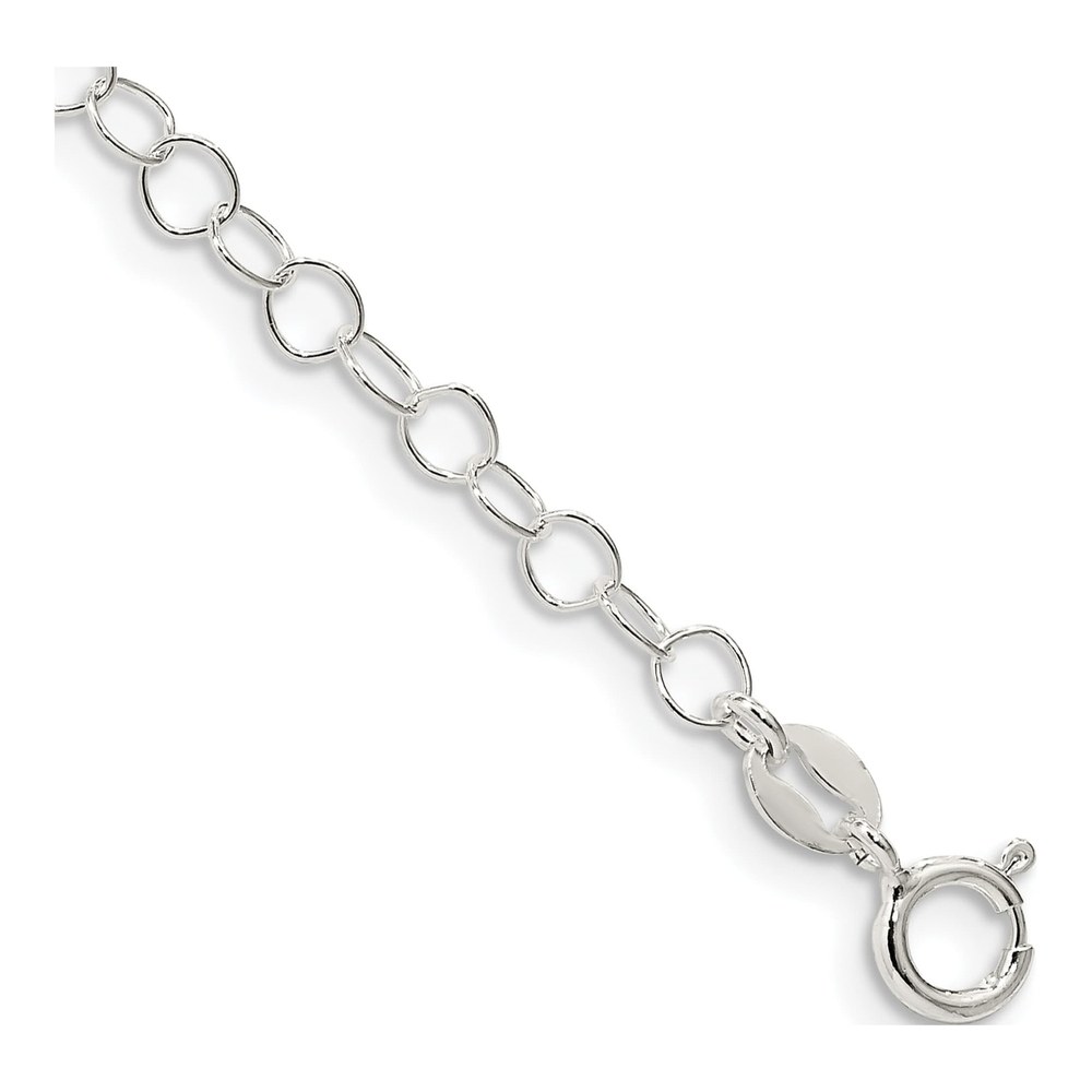 Sterling Silver 3.5mm Fancy Cable Bracelet, 7 in