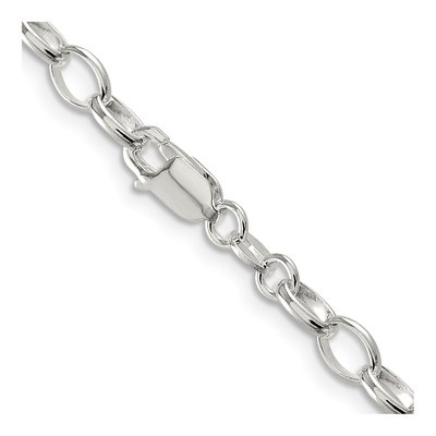 Sterling Silver 5mm Fancy Rolo Chain – view 3