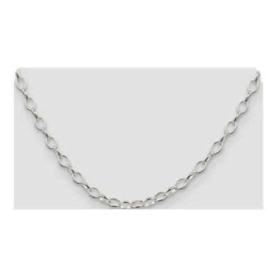 Sterling Silver 5mm Fancy Rolo Chain – view 4