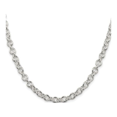 Sterling Silver 6.1mm Cable Chain – view 2