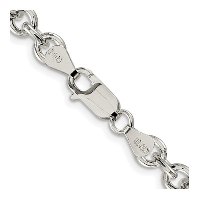 Sterling Silver 6.1mm Cable Chain – view 3