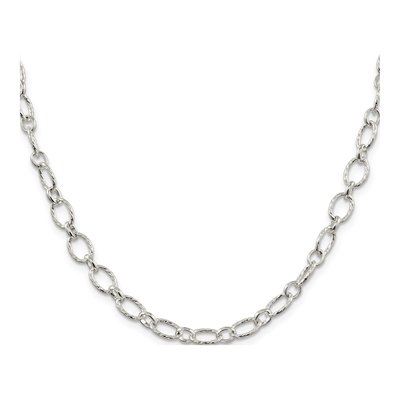 Sterling Silver 6.1mm Handmade Rolo Chain – view 2