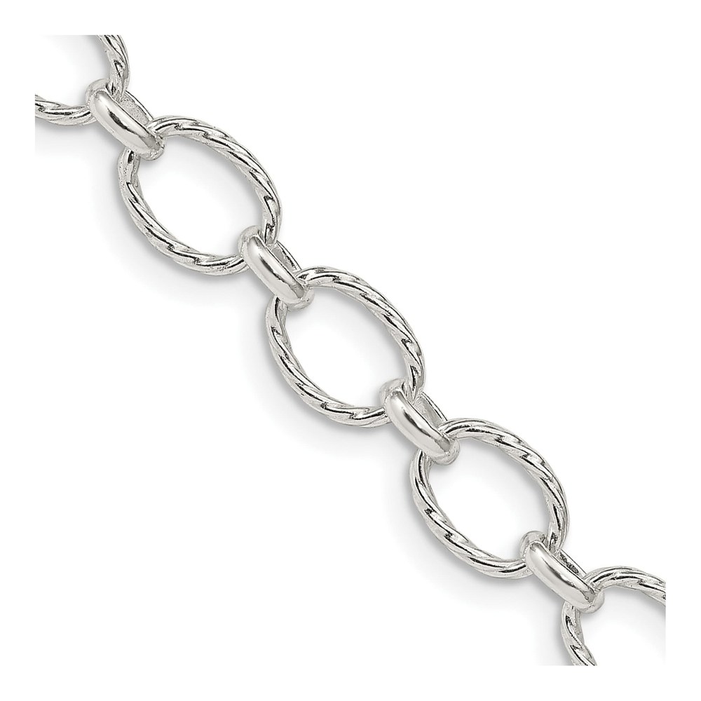 Sterling Silver 6.1mm Handmade Rolo Chain