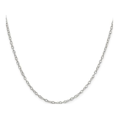 Sterling Silver 2.25mm Oval Cable Chain – view 2