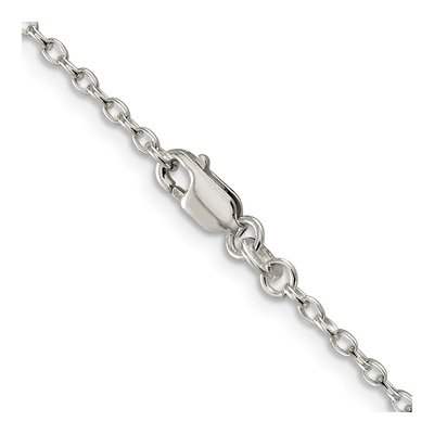 Sterling Silver 2.25mm Oval Cable Chain – view 3