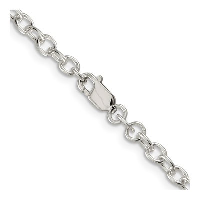 Sterling Silver 3.75mm Oval Cable Chain – view 3