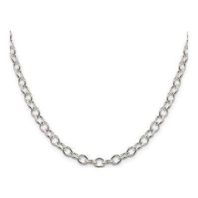Sterling Silver 5.3mm Oval Cable Chain – view 2