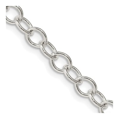 Sterling Silver 5.3mm Oval Cable Chain
