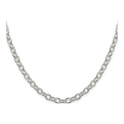 Sterling Silver 5.75mm Oval Cable Chain – view 2