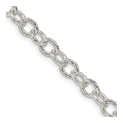 Sterling Silver 5.75mm Oval Cable Chain
