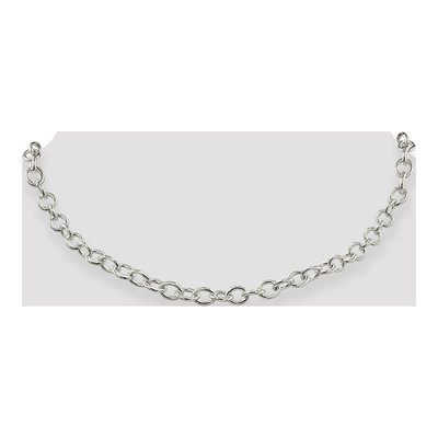 Sterling Silver 6.8mm Oval Cable Chain – view 4