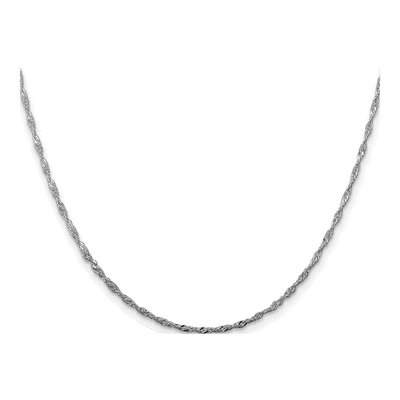 Sterling Silver 1.75mm Twisted Singapore Chain – view 2