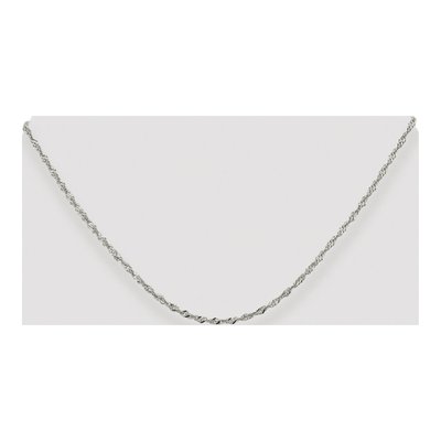 Sterling Silver 2mm Twisted Singapore Chain – view 4