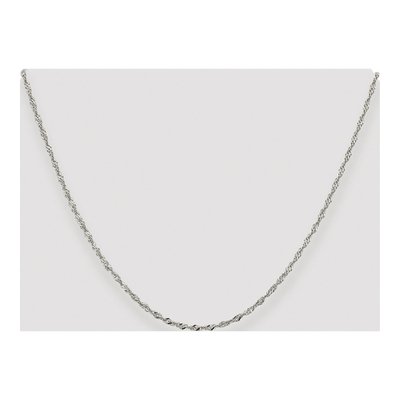 Sterling Silver 2mm Twisted Singapore Chain – view 4