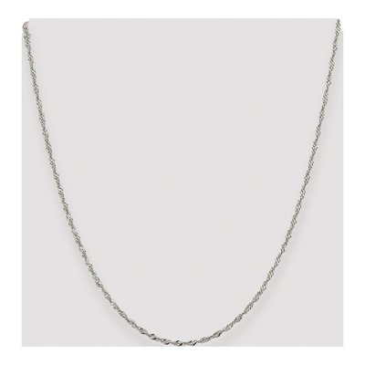 Sterling Silver 2mm Twisted Singapore Chain – view 4