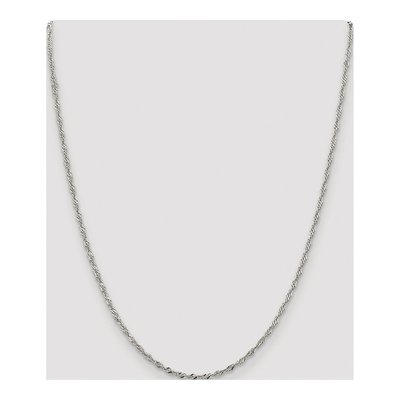 Sterling Silver 2mm Twisted Singapore Chain – view 4