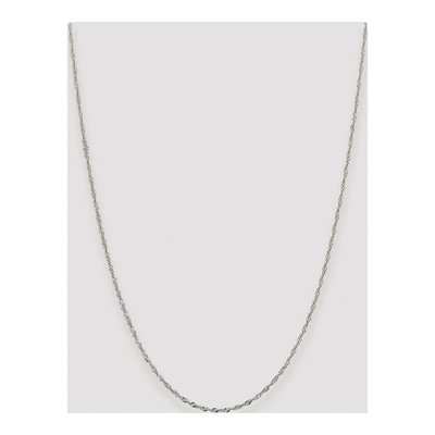 Sterling Silver 2mm Twisted Singapore Chain – view 4