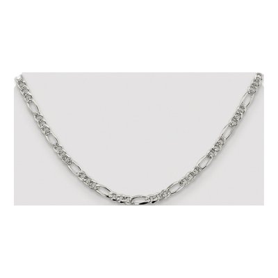 Sterling Silver 4.75mm Flat Figaro Chain – view 4