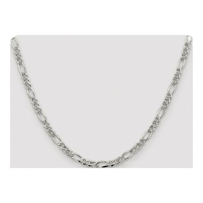 Sterling Silver 4.75mm Flat Figaro Chain – view 4