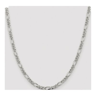 Sterling Silver 4.75mm Flat Figaro Chain – view 4
