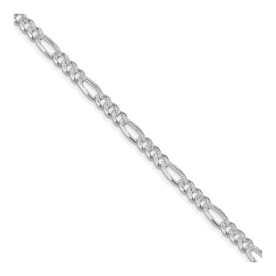 Sterling Silver 4.75mm Flat Figaro Chain