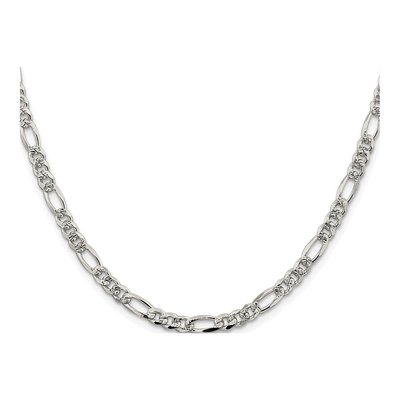 Sterling Silver 4.75mm Flat Figaro Chain – view 2
