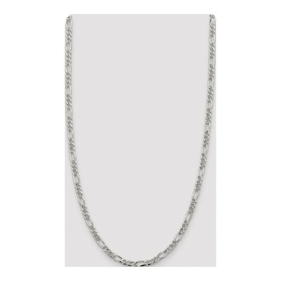 Sterling Silver 4.75mm Flat Figaro Chain – view 4