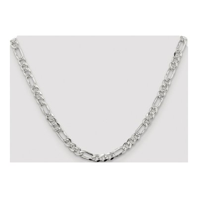 Sterling Silver 5.5mm Flat Figaro Chain – view 4