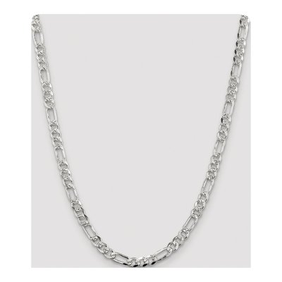 Sterling Silver 5.5mm Flat Figaro Chain – view 4