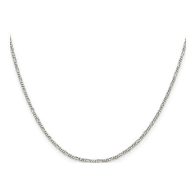 Sterling Silver 1.4mm Figaro Chain – view 2