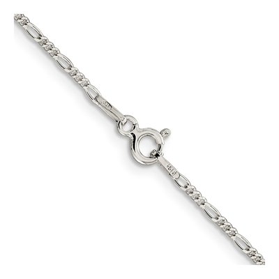 Sterling Silver 1.4mm Figaro Chain – view 3