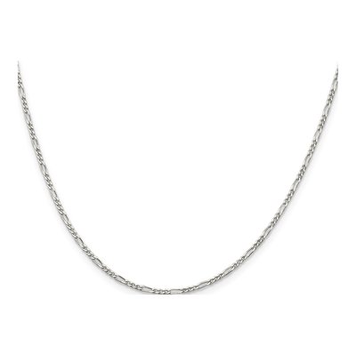 Sterling Silver 1.75mm Figaro Chain – view 2