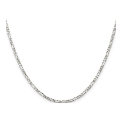Sterling Silver 2.25mm Figaro Chain – view 2
