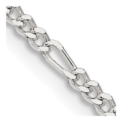 Sterling Silver 2.25mm Figaro Chain