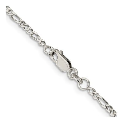 Sterling Silver 2.25mm Figaro Chain – view 3