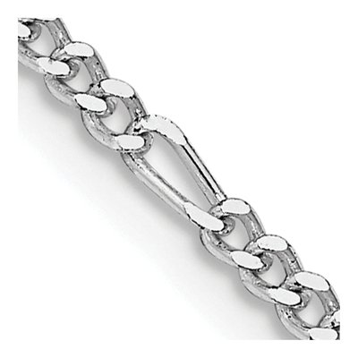Sterling Silver 2.25mm Figaro Chain