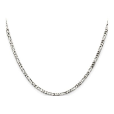 Sterling Silver 2.85mm Figaro Chain – view 2