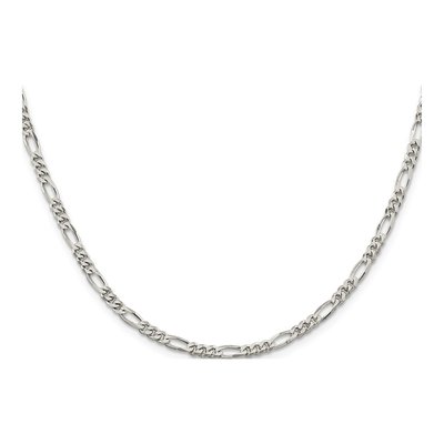 Sterling Silver 3.5mm Figaro Chain – view 2