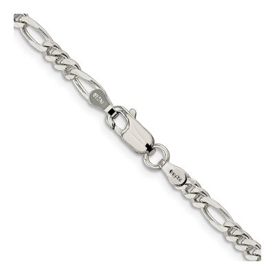 Sterling Silver 3.5mm Figaro Chain – view 3