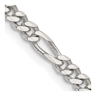 Sterling Silver 3.5mm Figaro Chain