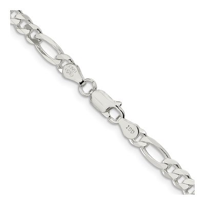 Sterling Silver 4.5mm Figaro Chain – view 3