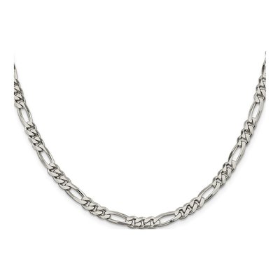 Sterling Silver 5.5mm Figaro Chain – view 2