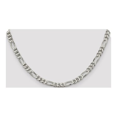 Sterling Silver 5.5mm Figaro Chain – view 4