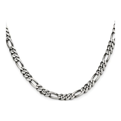 Sterling Silver 5.5mm Figaro Chain – view 2