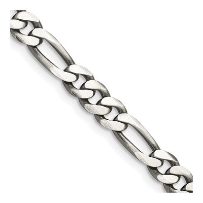 Sterling Silver 5.5mm Figaro Chain