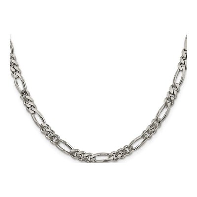 Sterling Silver 5.25mm Figaro Chain – view 2