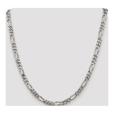 Sterling Silver 5.25mm Figaro Chain – view 4